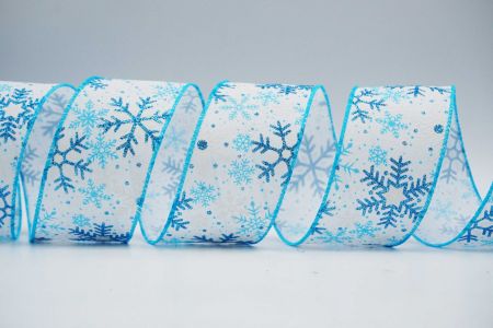 Ruban à motifs de flocons de neige texturés_KF7102GC-1T-213_blanc